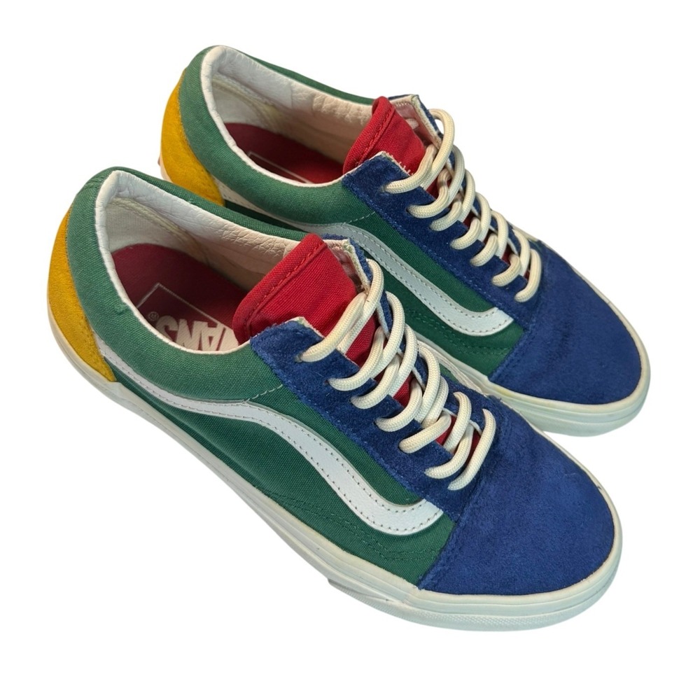 Vans Old Skool Yacht Club Colorblock Sneakers Unisex Men 5.5 Wmn 7 Canvas Suede